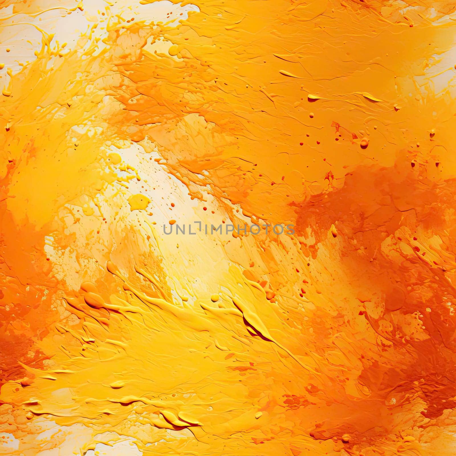 Orange painting with vibrant shades and detailed backgrounds (tiled)