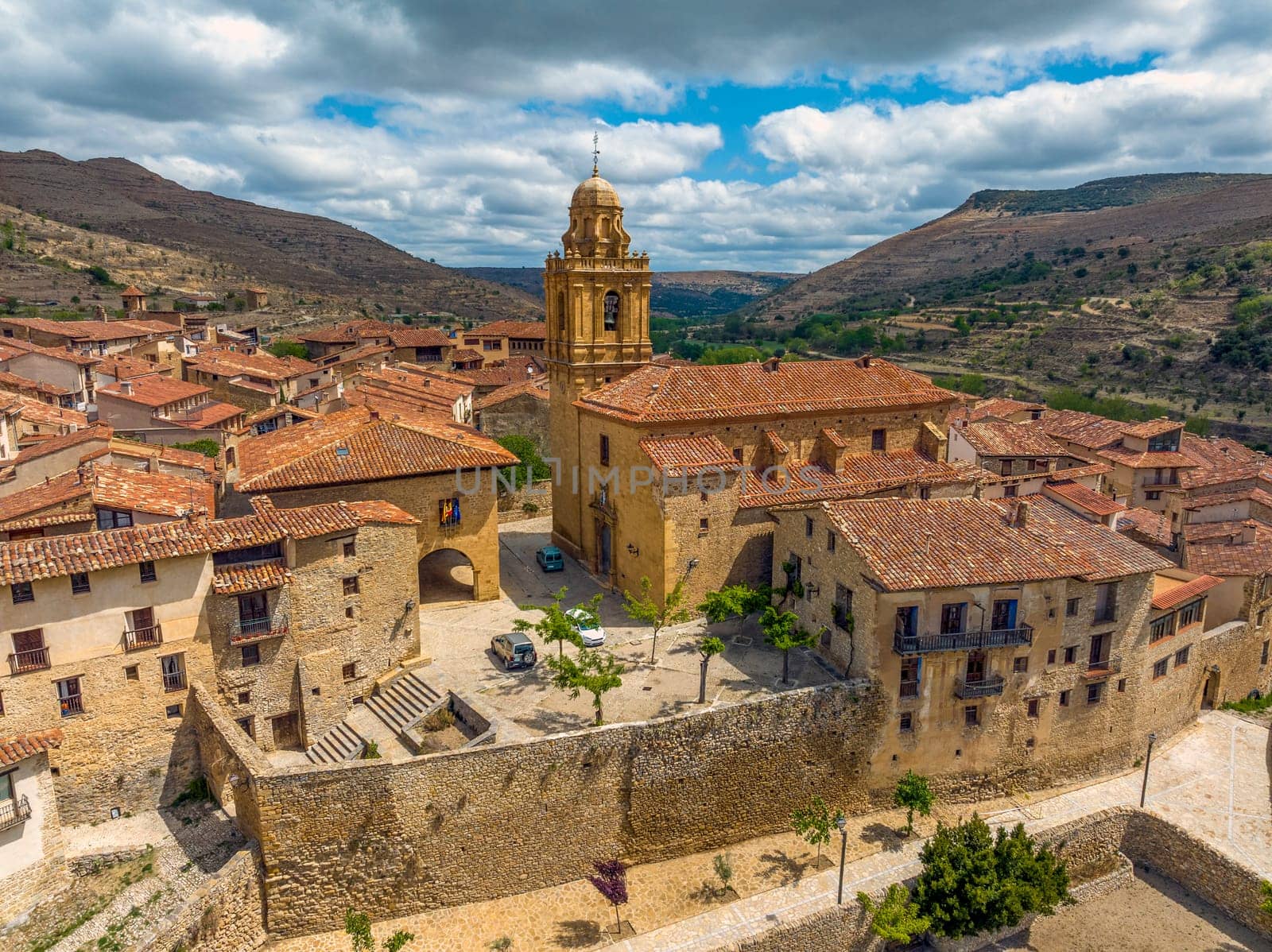 Mirambel in Teruel, Parish Church of Santa Margarita, Spain