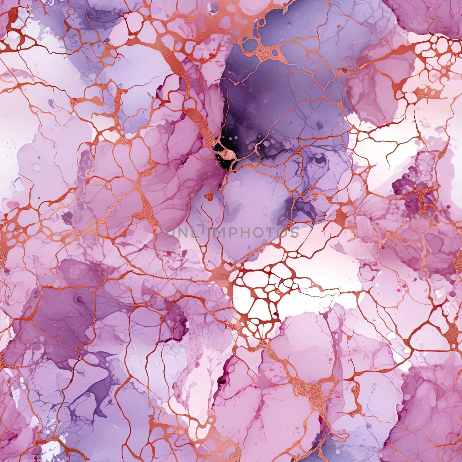 Pink and purple marble background with flower shapes (tiled)