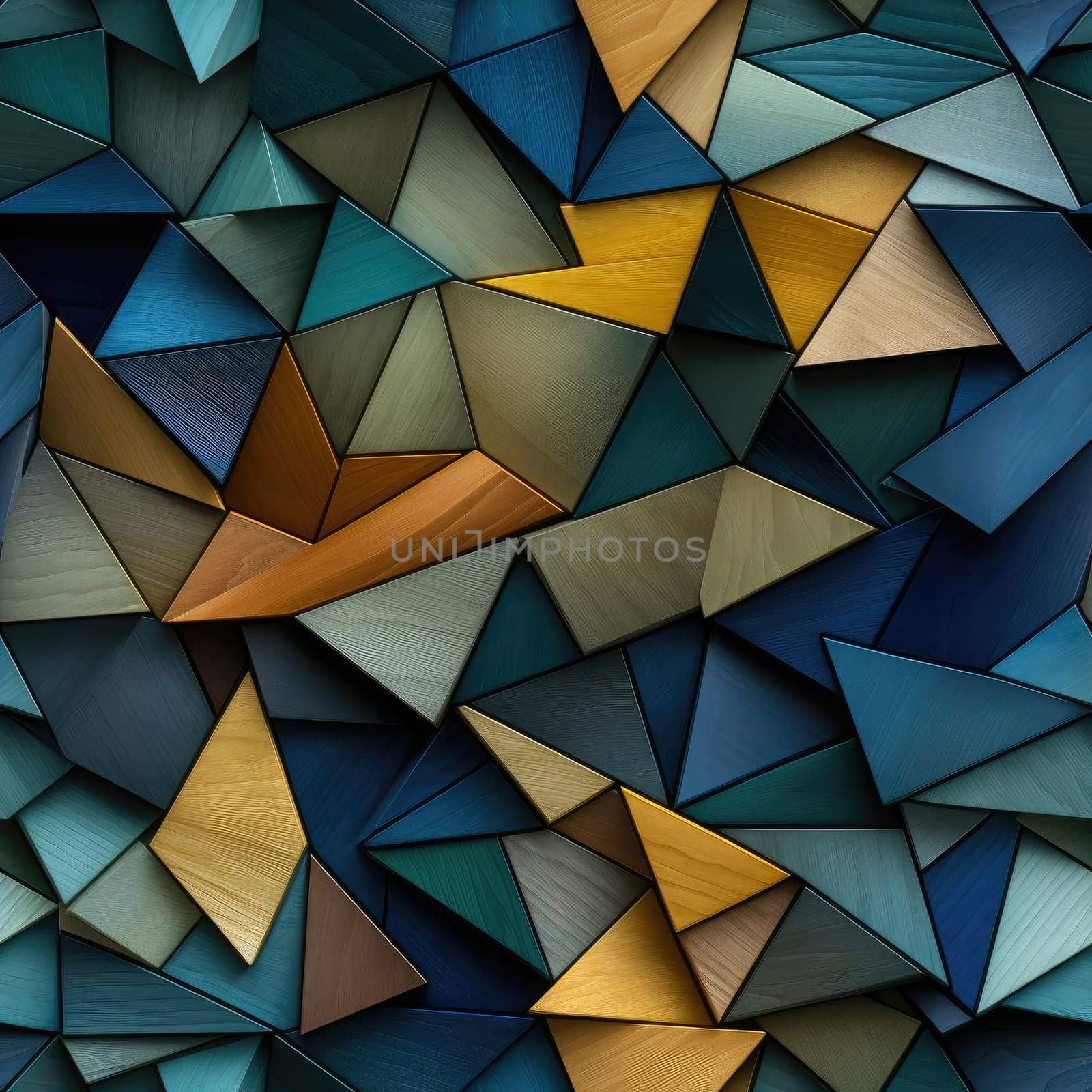 Triangle abstract pattern with varying wood grain textures (tiled)