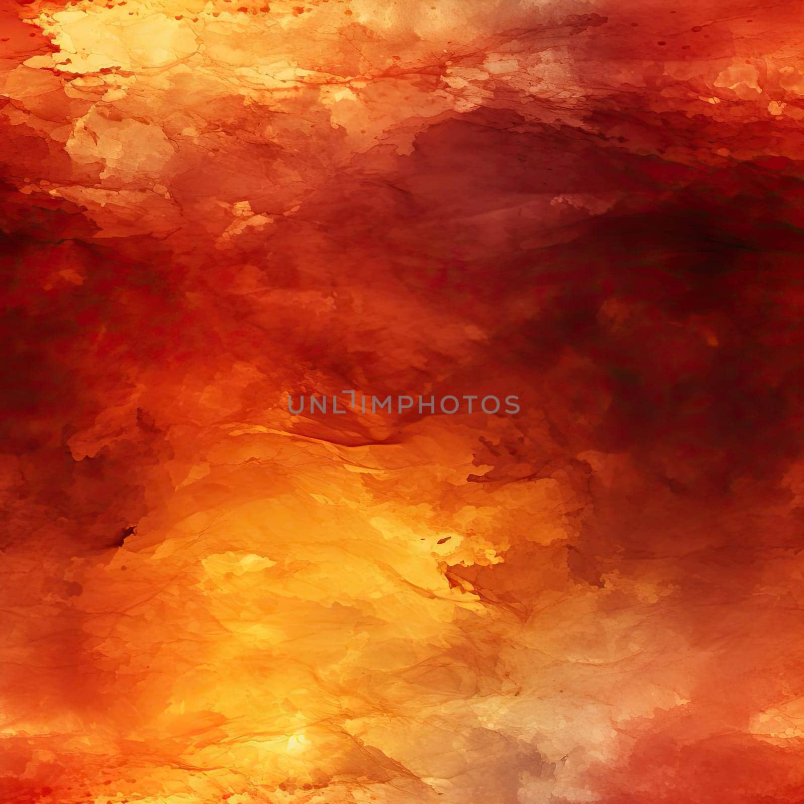 Abstract background with orange and red tones in a realistic watercolor style (tiled)
