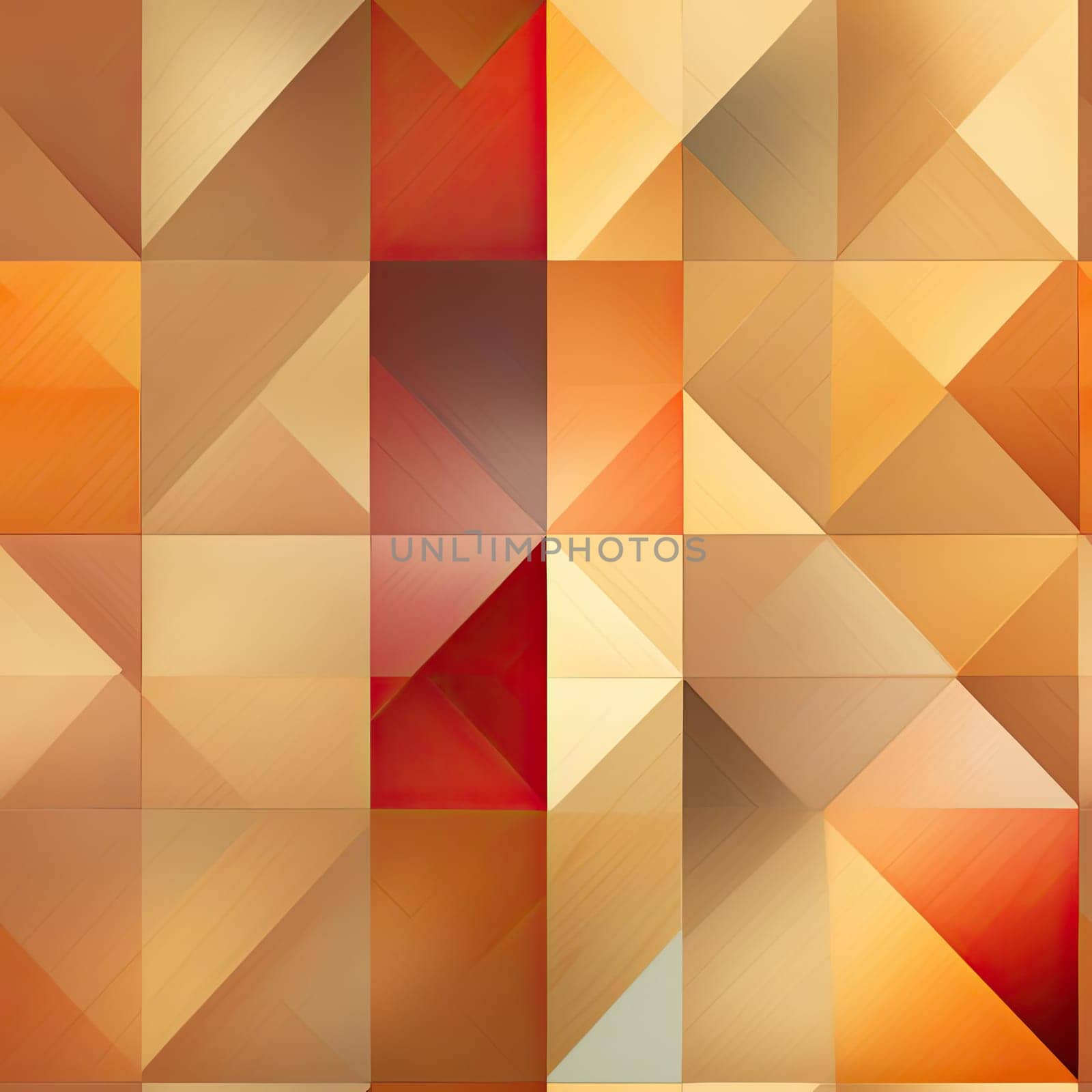 Geometric background with red, orange, and yellow pattern in muted earth tones (tiled)