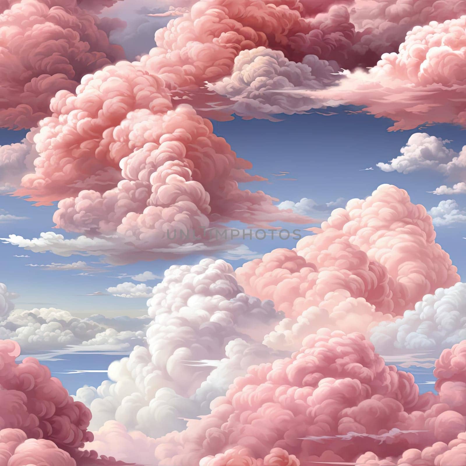 Wallpaper with pink clouds (tiled)