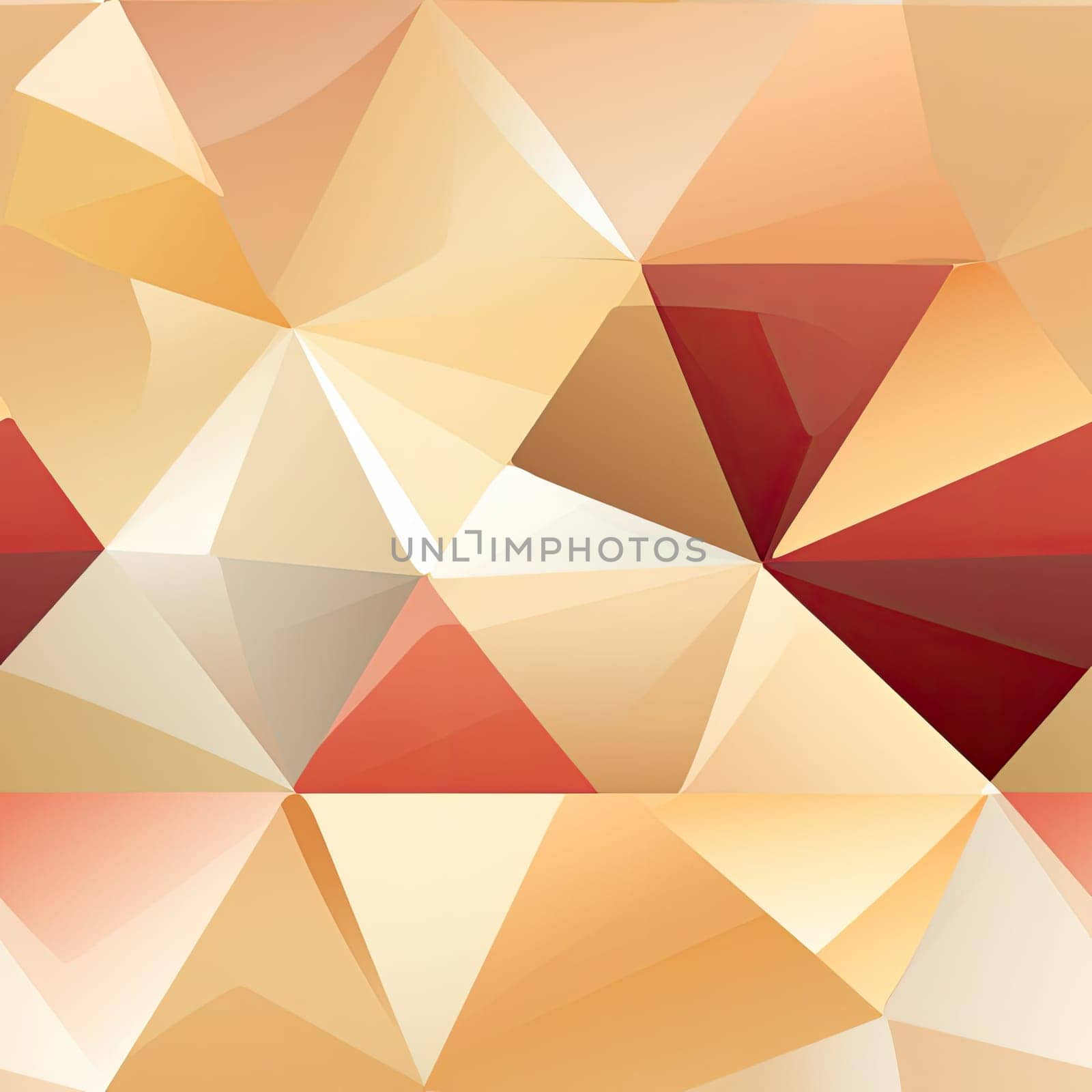 Monochromatic polygonal pattern in red, orange, and gold (tiled)
