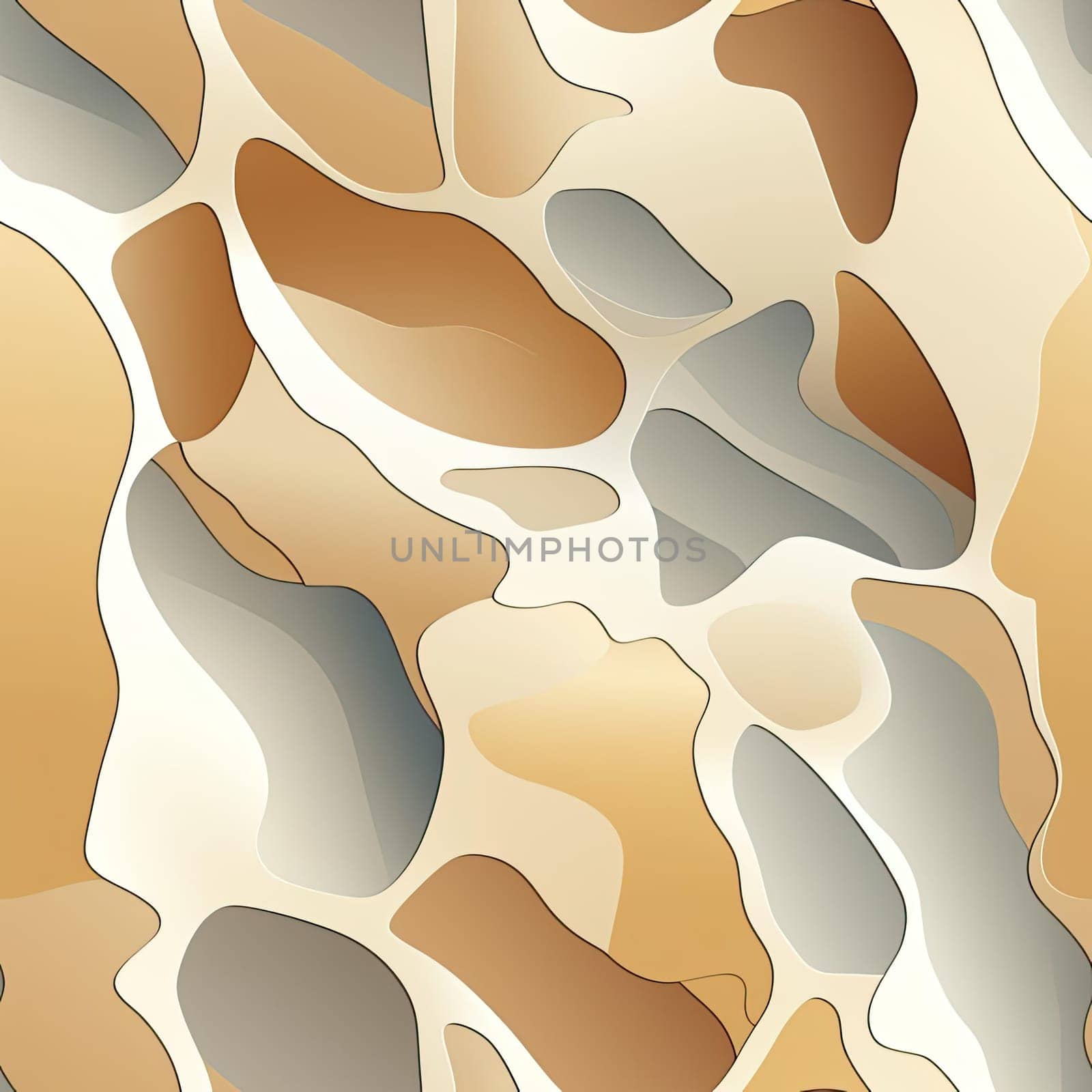 Gray and beige pattern with white and brown spots resembling a giraffe print (tiled)