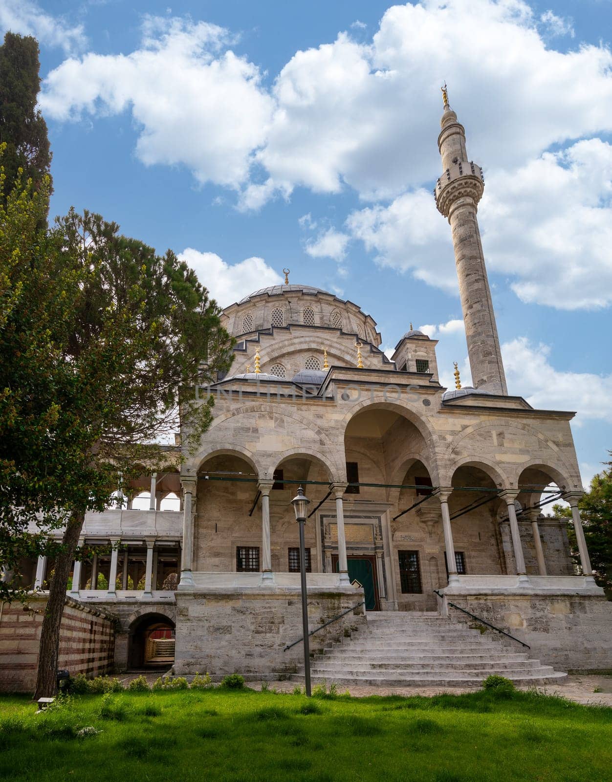 Ayazma Mosque, or Ayazma Camii, an Ottoman Baroque style mosque located in the district of Uskudar, Istanbul, Turkey, on the Asian side of Bosphorus Strait