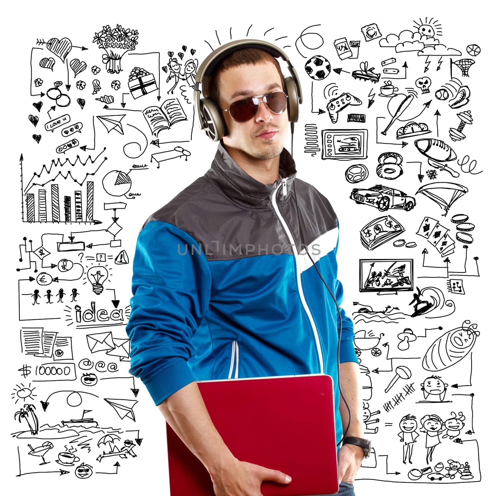 Young man life concept, lifestyle, sport, love, family, relations and children