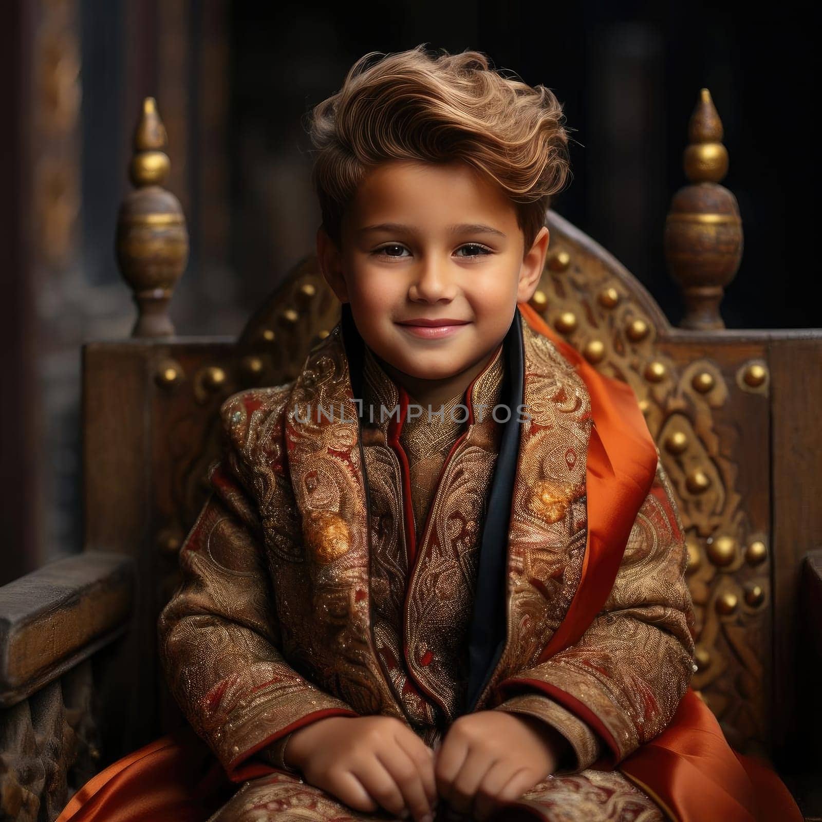 Indian tradition meets ornate baroque in portraits of a young boy