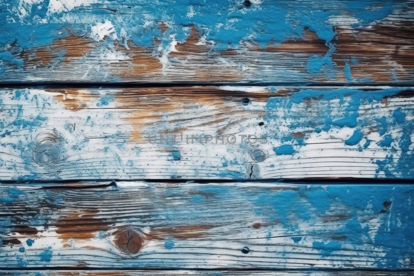 Wooden rustic background with peeled red paint. Generative AI