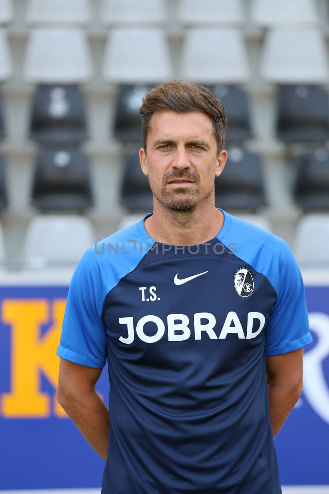 Thomas Stamm (SC Freiburg II - U23) at the team photo SC Freiburg II - U23 - Season 2023/24