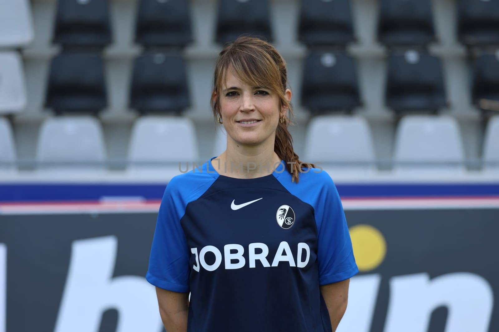 Dr. Lisa Bode (team doctor) at the team photo SC Freiburg II - U23 - Season 2023/24