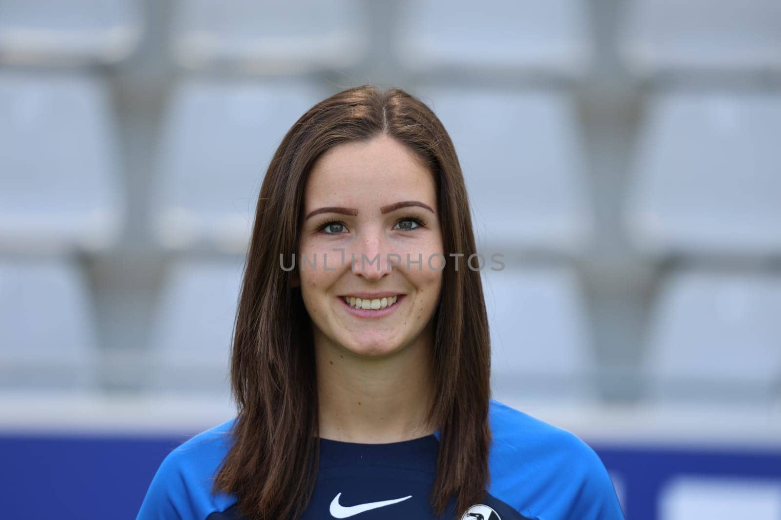 Team manager Thea Löffler (SC Freiburg II / U23) at the team photo SC Freiburg II - U23 - Season 2023/24 -
