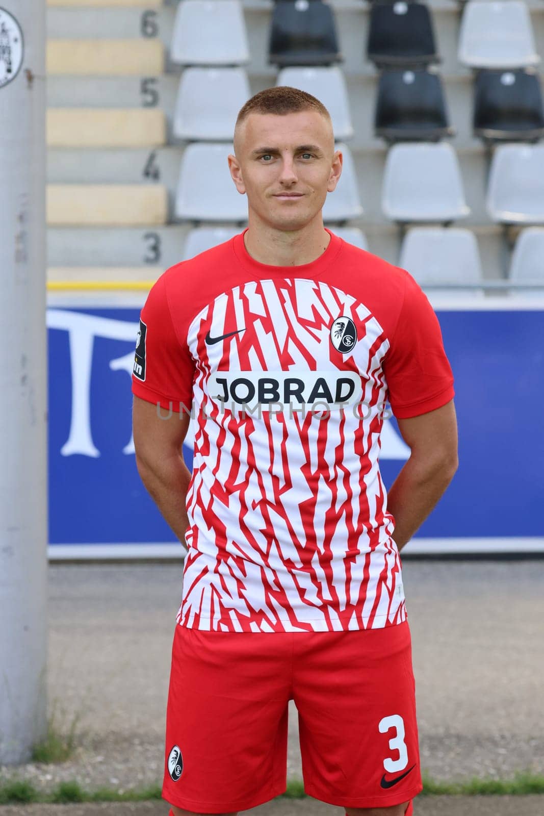 Alexander Lungwitz (SC Freiburg II / U23) at the team photo SC Freiburg II - U23 - Season 2023/24