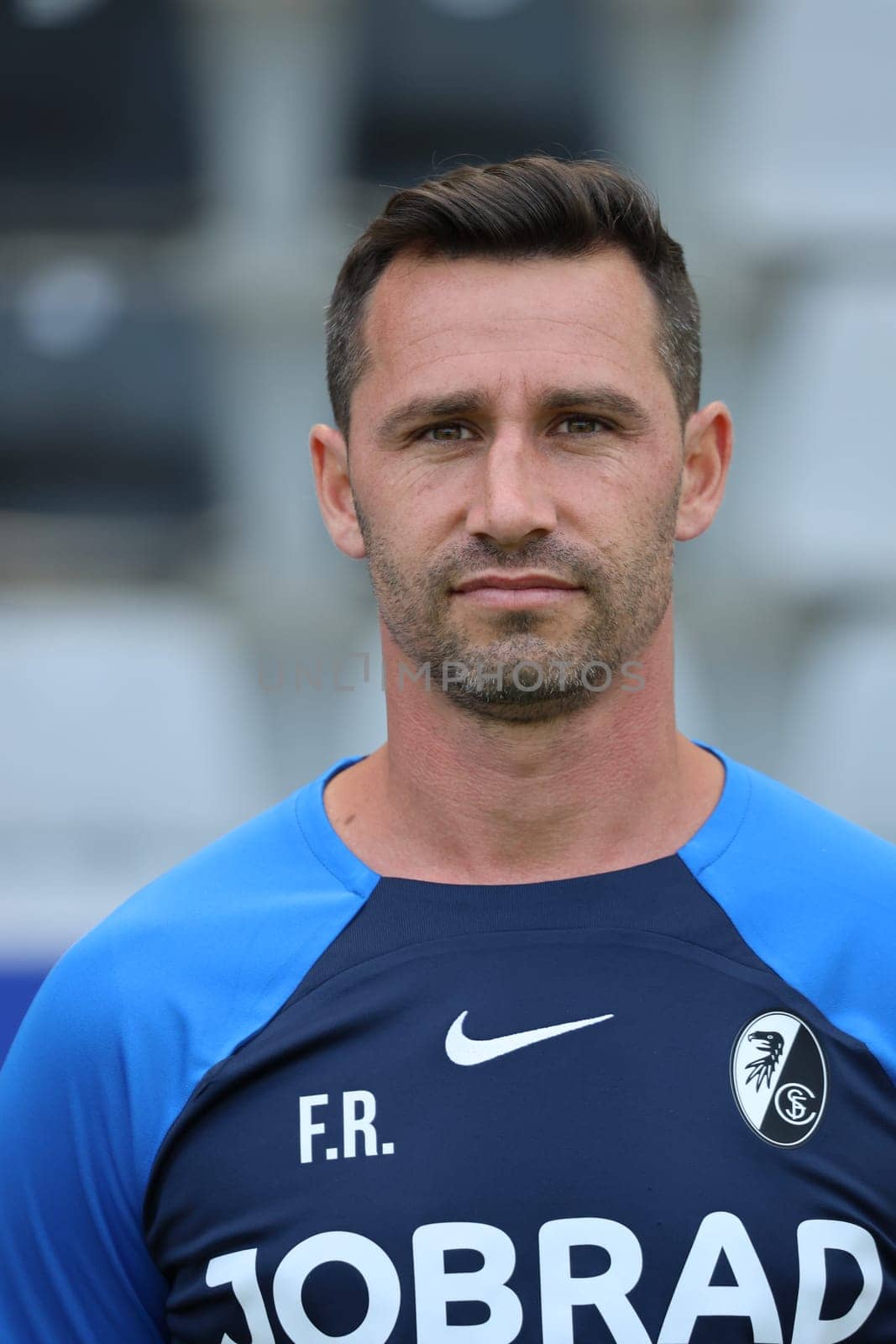 Liaison coach Felix Roth (SC Freiburg II / U23) at the team photo SC Freiburg II - U23 - Season 2023/24