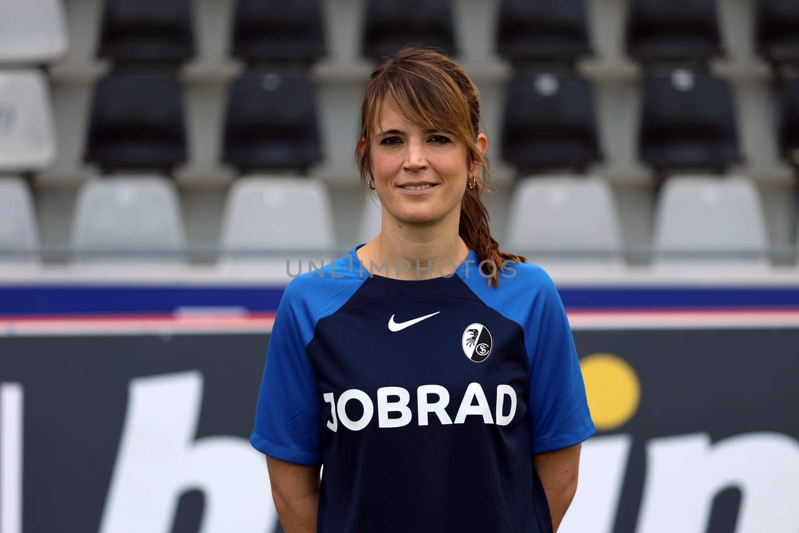 Dr. Lisa Bode (team doctor) at the team photo SC Freiburg II - U23 - Season 2023/24