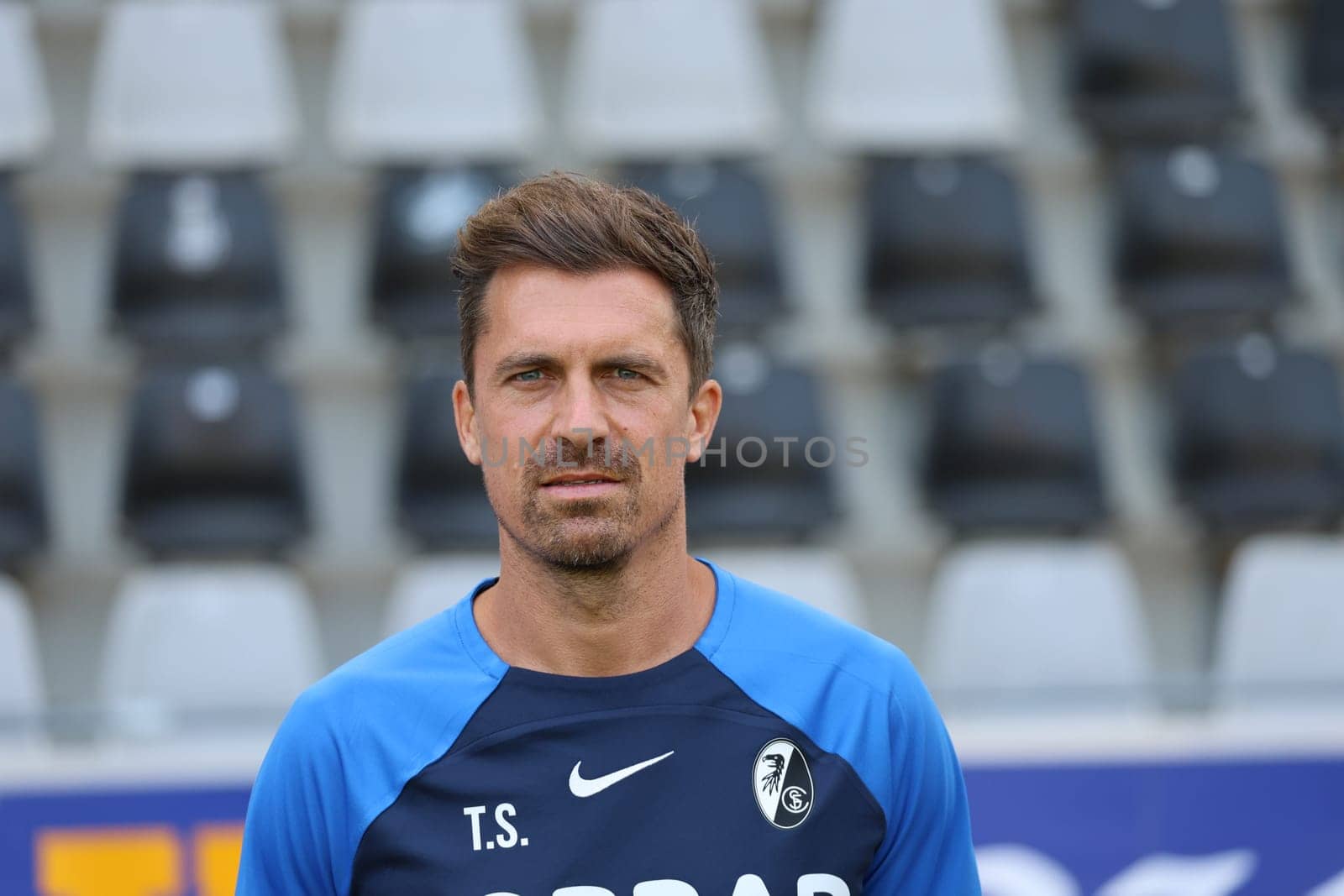 Thomas Stamm (SC Freiburg II - U23) at the team photo SC Freiburg II - U23 - Season 2023/24