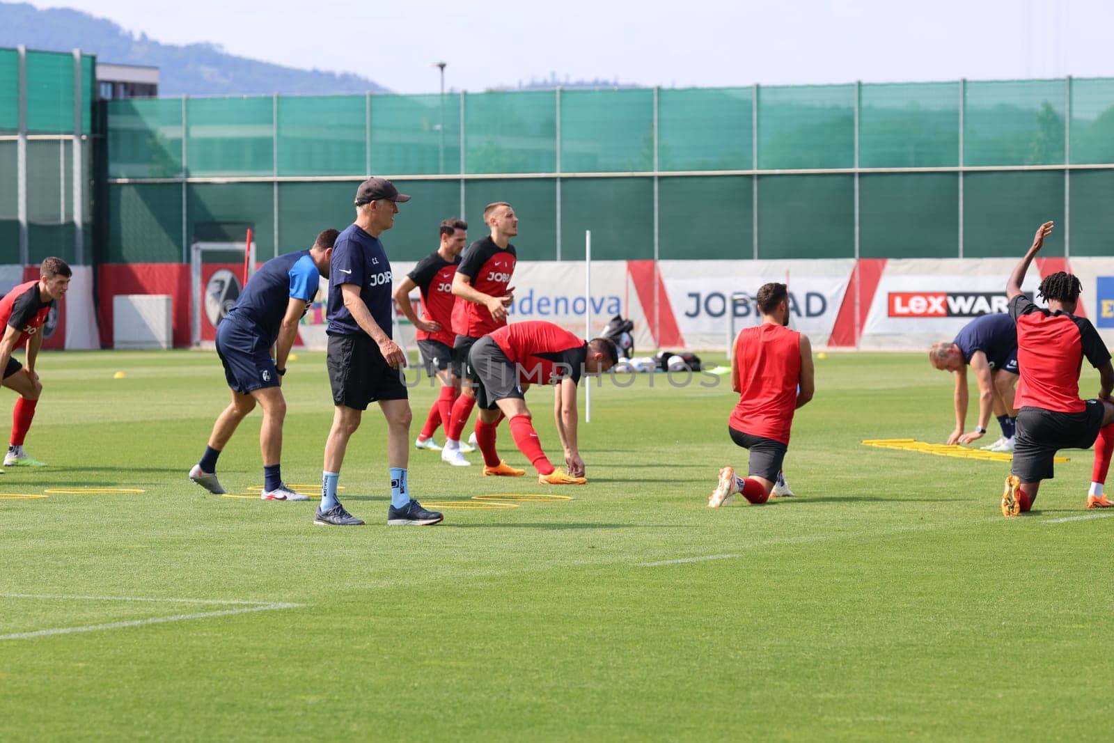 Coach Christian Streich (SC Freiburg) follows the first training session at the start of training for Bundesliga club SC Freiburg 2023  DFL REGULATIONS PROHIBIT ANY USE OF PHOTOGRAPHS AS IMAGE SEQUENCES AND/OR QUASI-VIDEONann  Photo: Joachim Hahne/johapress