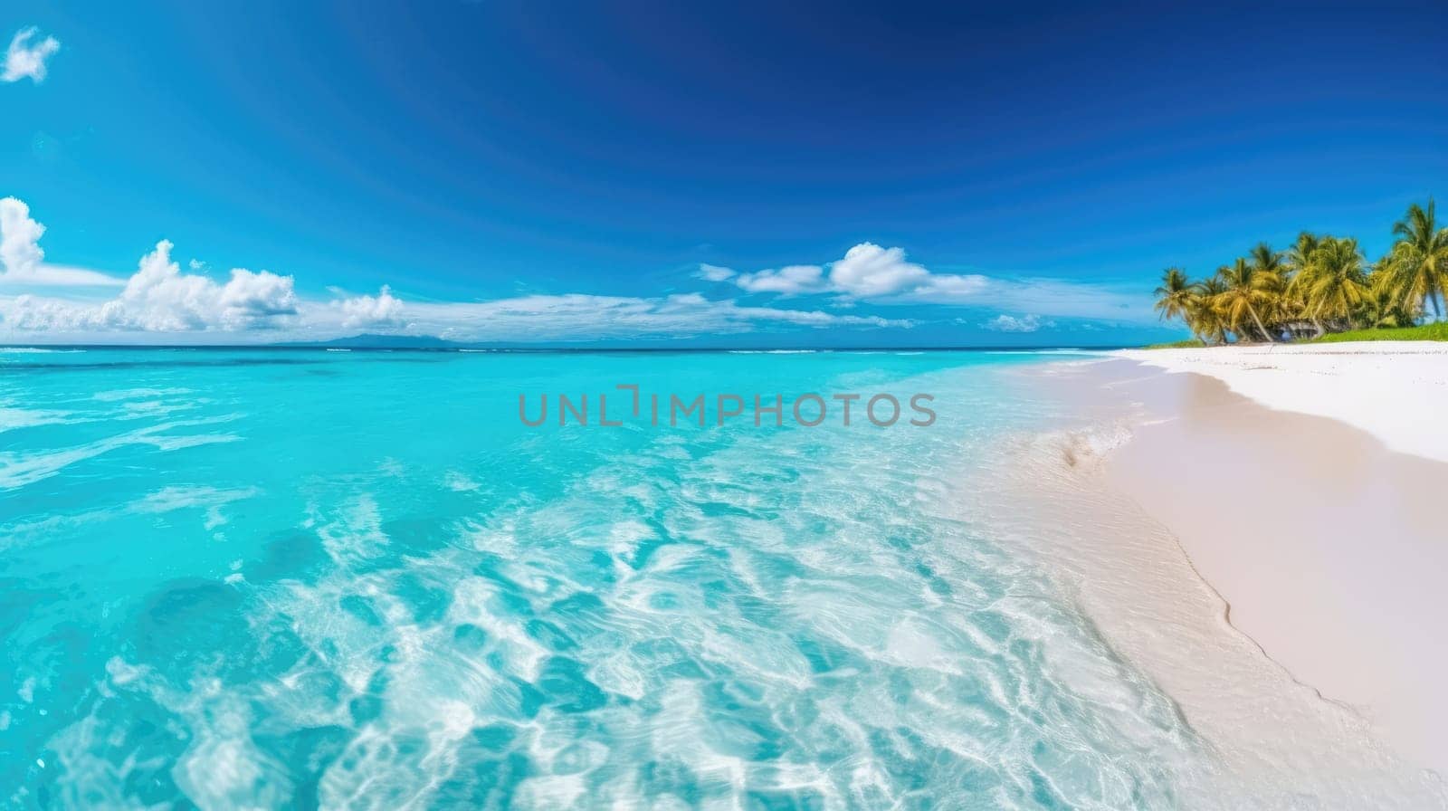 Tropical paradise beach with white sand and crystal clear blue water. Travel tourism.,Tropical paradise beach with white sand and crystal clear blue water. Travel tourism.