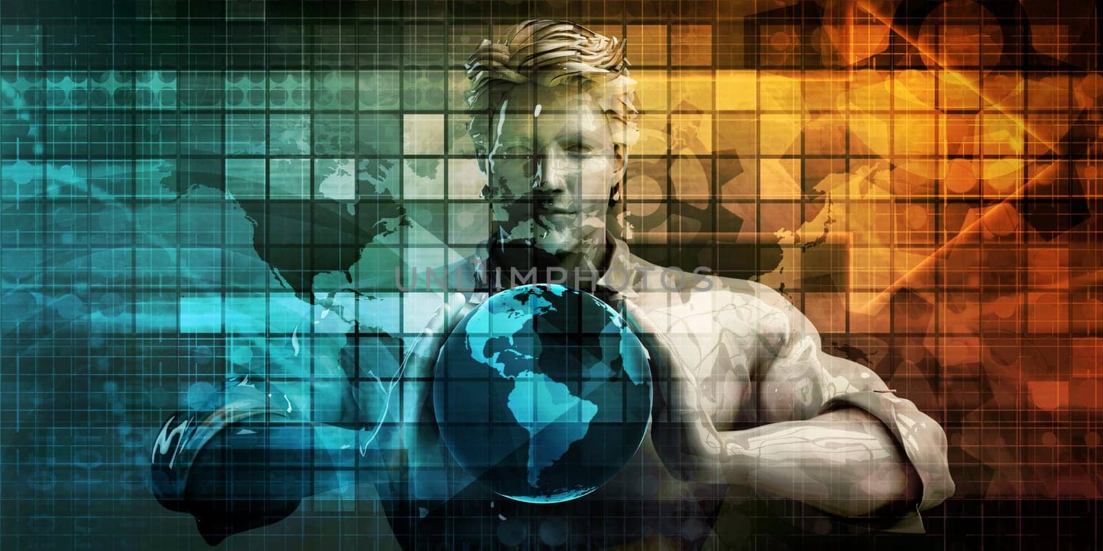 Internet World Wide Web Abstract Tech Background