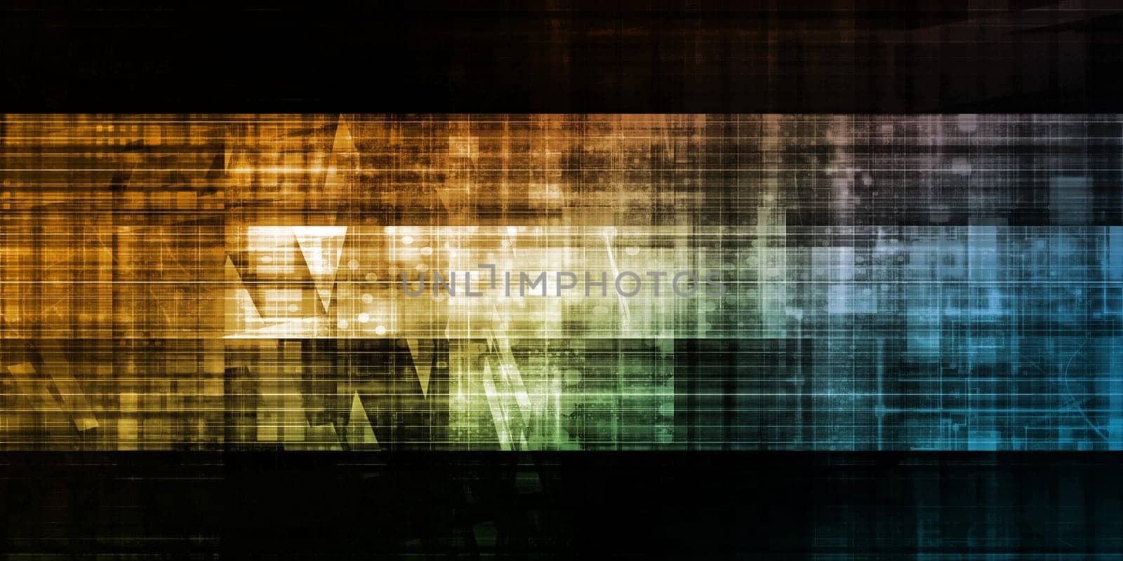 Business Technology Background with Futuristic Creative Abstract