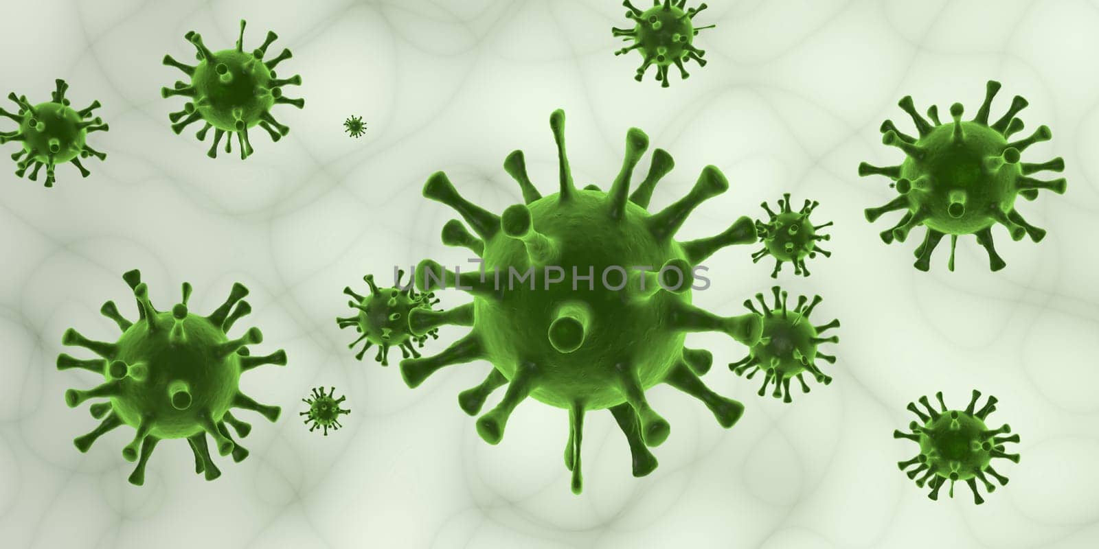 Bacteria Background as a Science Creative Concept Art