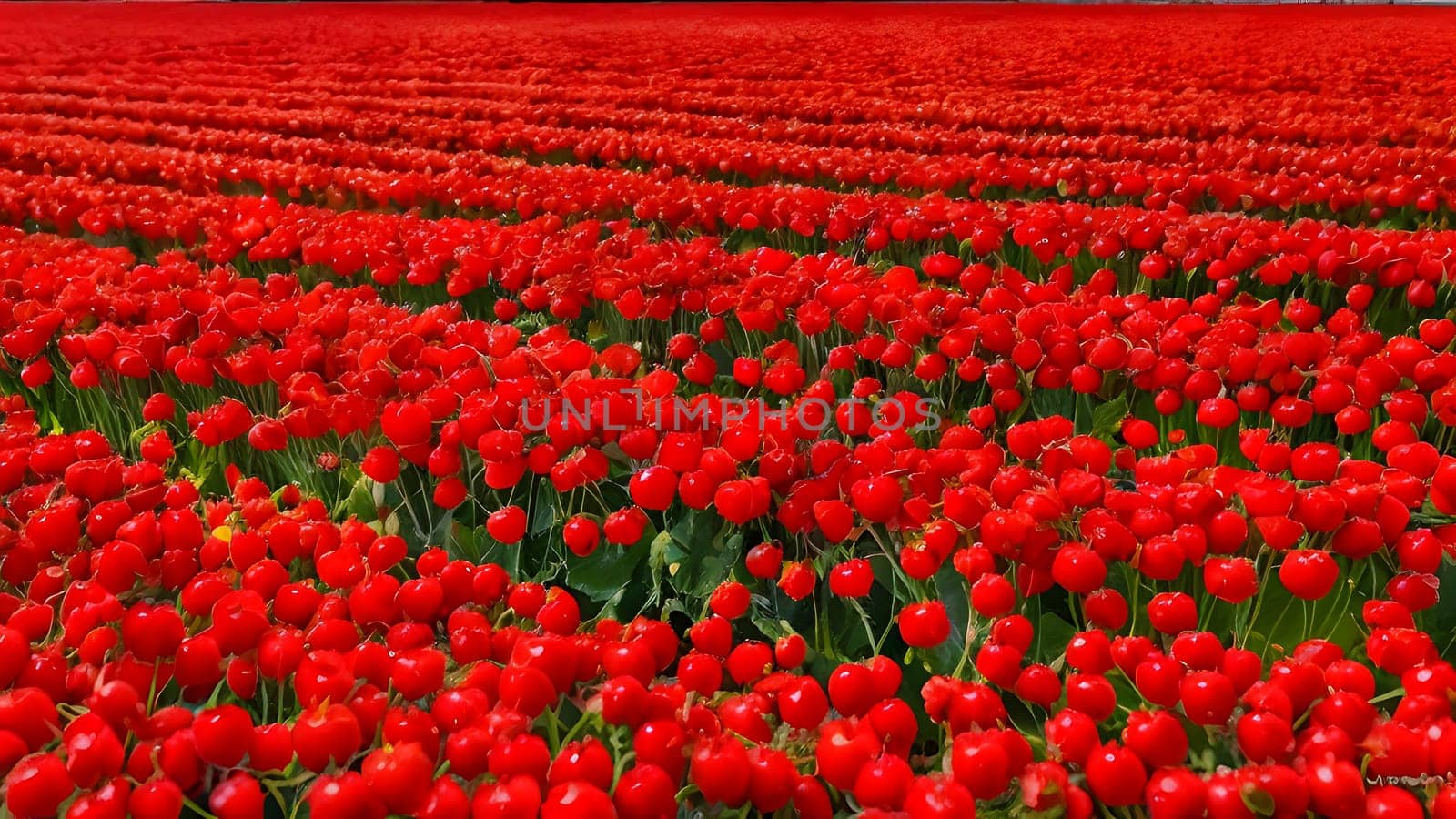 The nice colorful flower field - AI generated