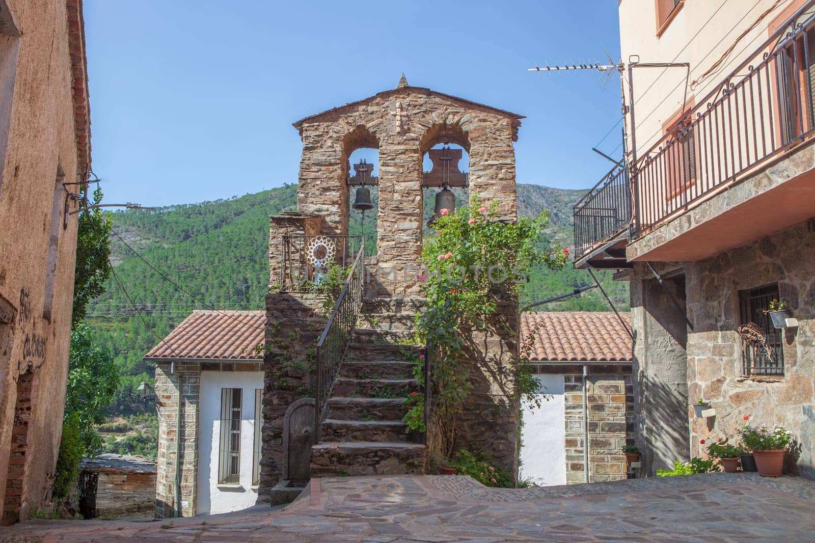 Huetre, beautiful little village in Las Hurdes Region, Caceres, Extremadura, Spain