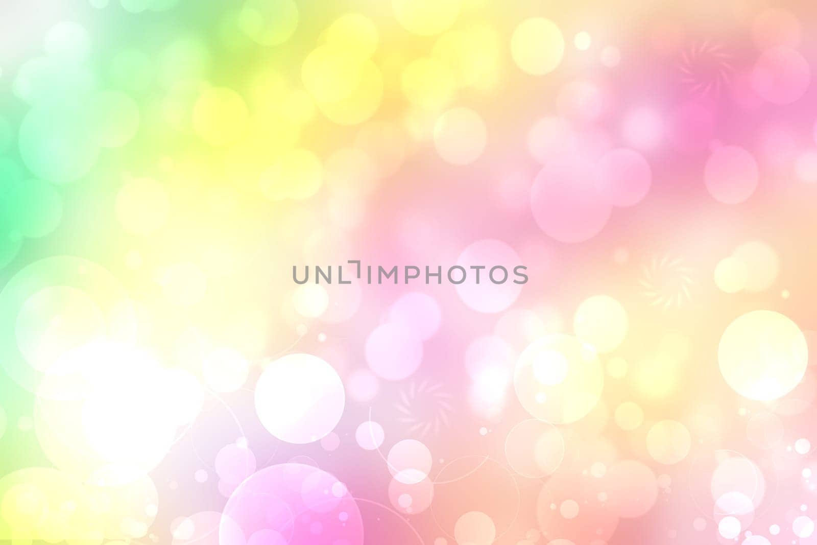 Rainbow background. Abstract fresh delicate pastel vivid colorful fantasy rainbow background texture with defocused bokeh lights. Beautiful light texture.