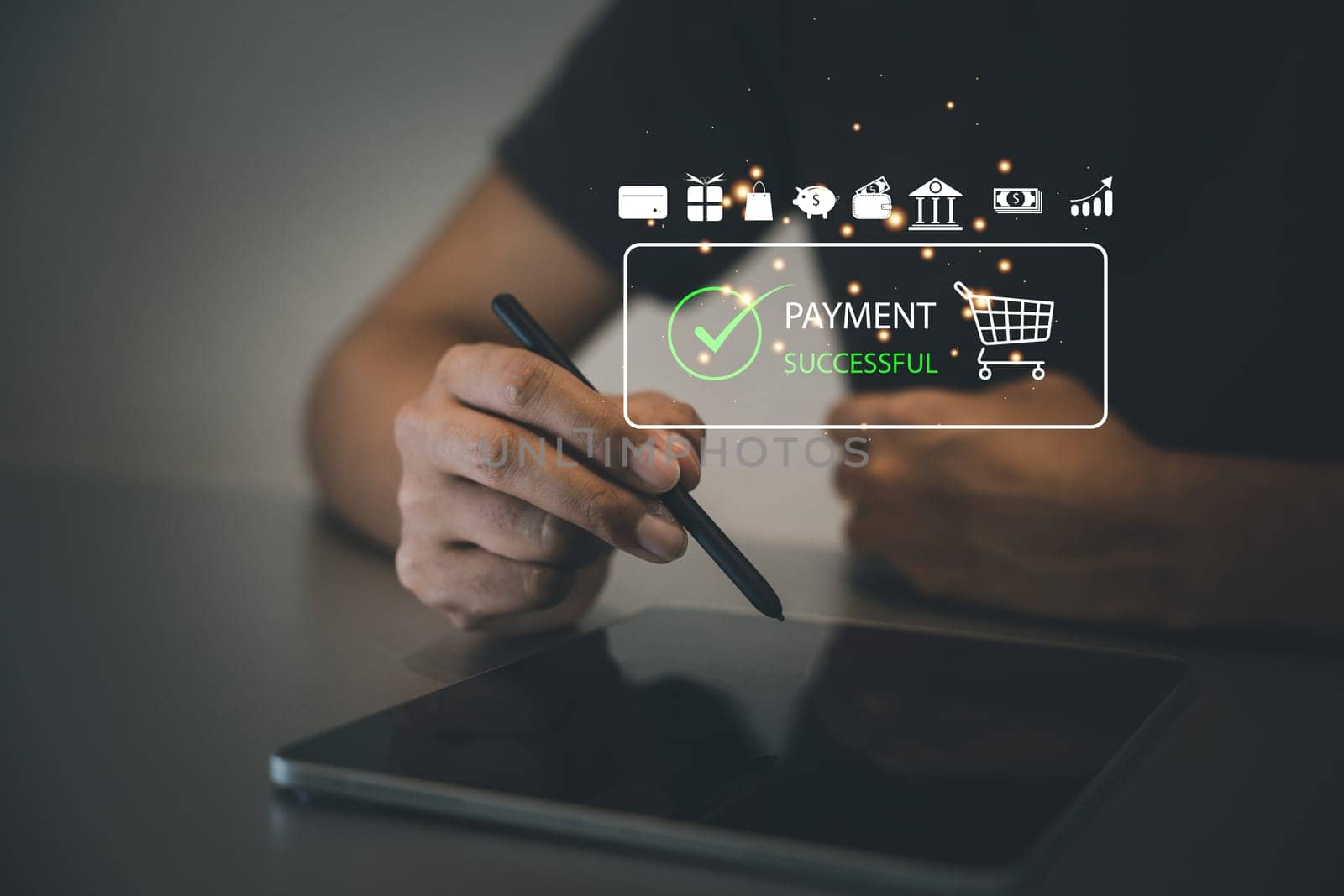 Online shopping with a credit card. Man using his smartphone to purchase goods or services on the internet. Happy female shopper enjoying the convenience of e-commerce