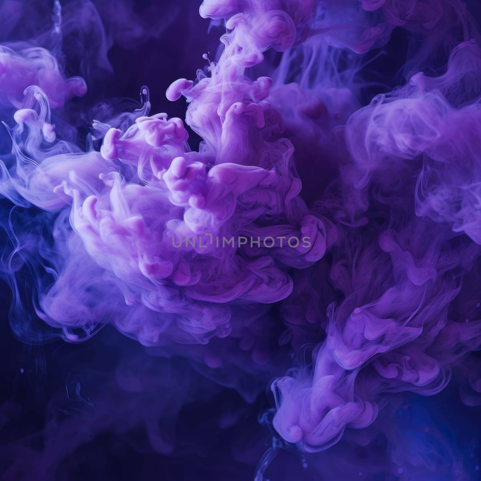 Purple Liquid smoke on backdrop. Generative AI