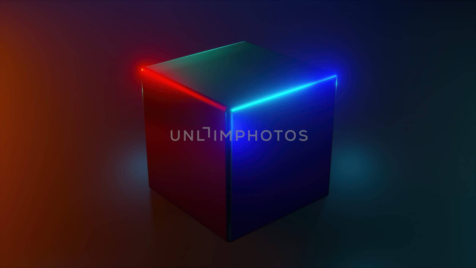Rainbow light cube. Computer generated 3d render,Rainbow light cube. Computer generated 3d render