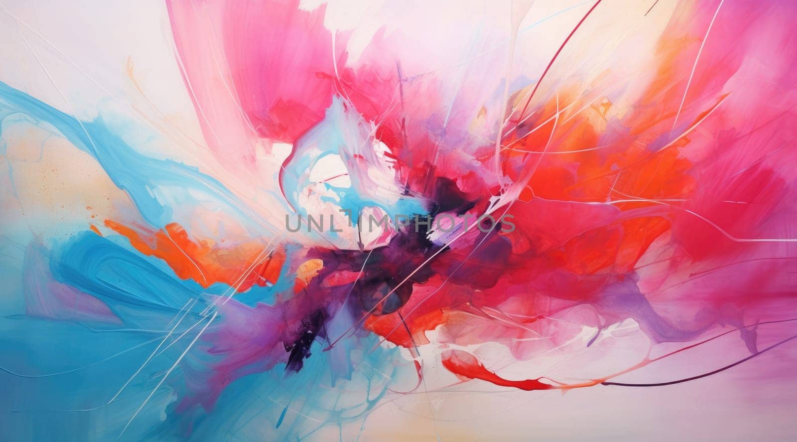 Colorful abstract art background. Generative AI