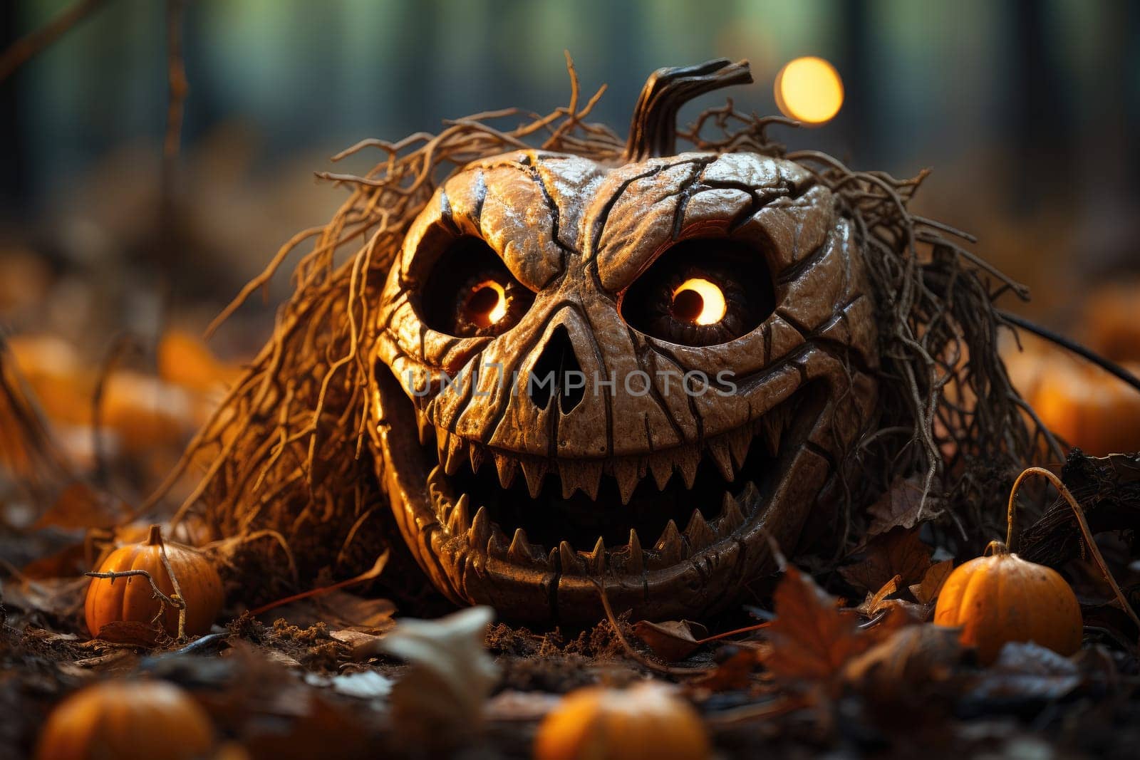 Halloween pumpkin. Generative AI