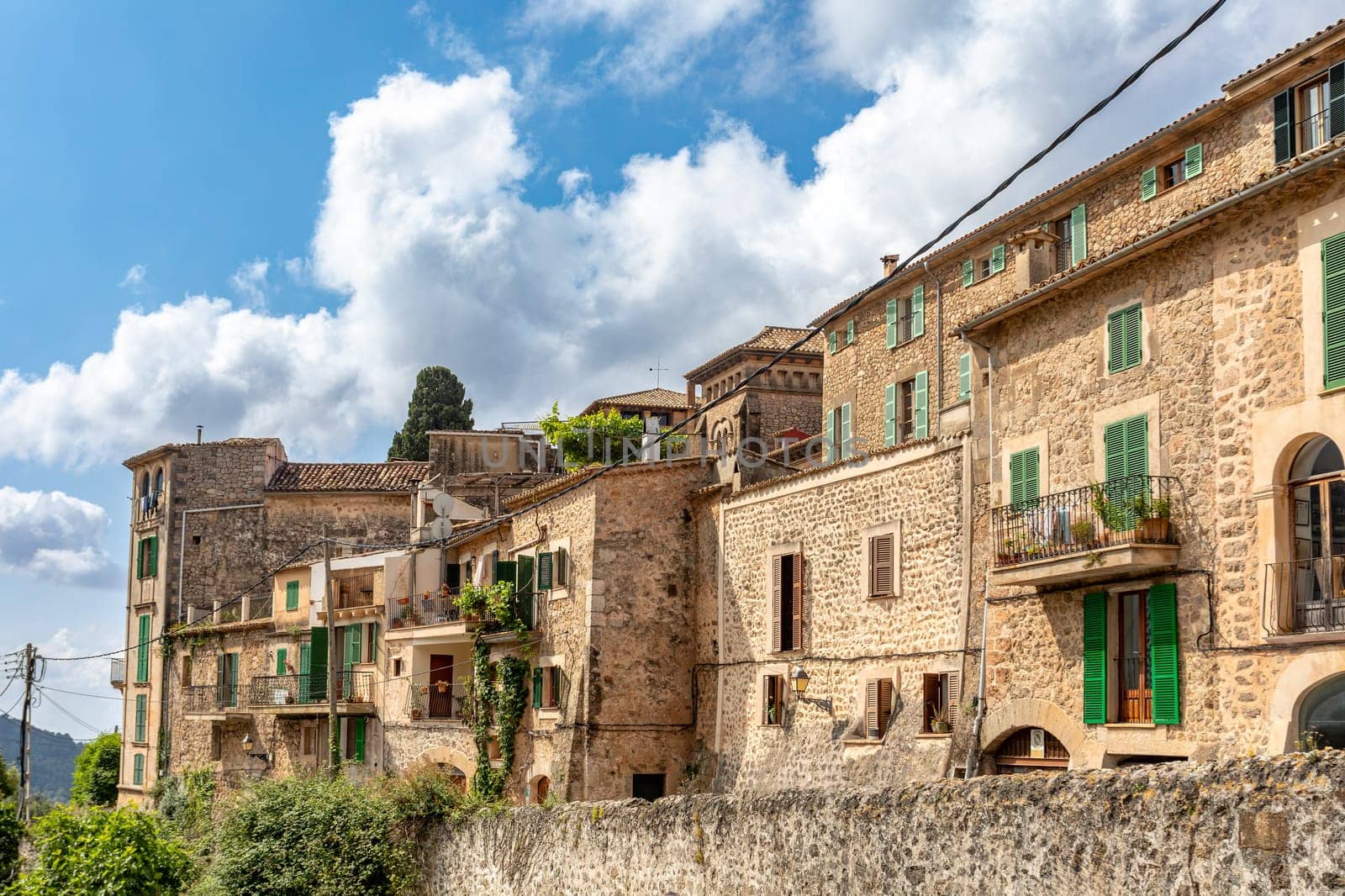 Historic center of Valldemossa. Architectural treasures - Uncover the magic of Valldemossa's historic center and its Mediterranean architecture. Balearic Islands Mallorca Spain.