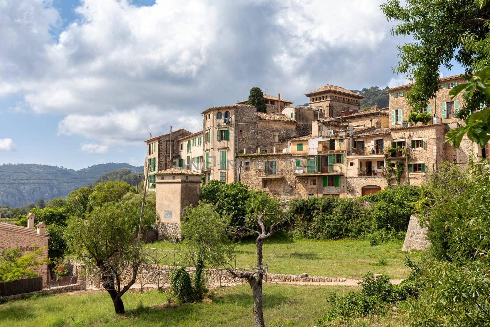 Historic center of Valldemossa. Architectural treasures - Uncover the magic of Valldemossa's historic center and its Mediterranean architecture. Balearic Islands Mallorca Spain.