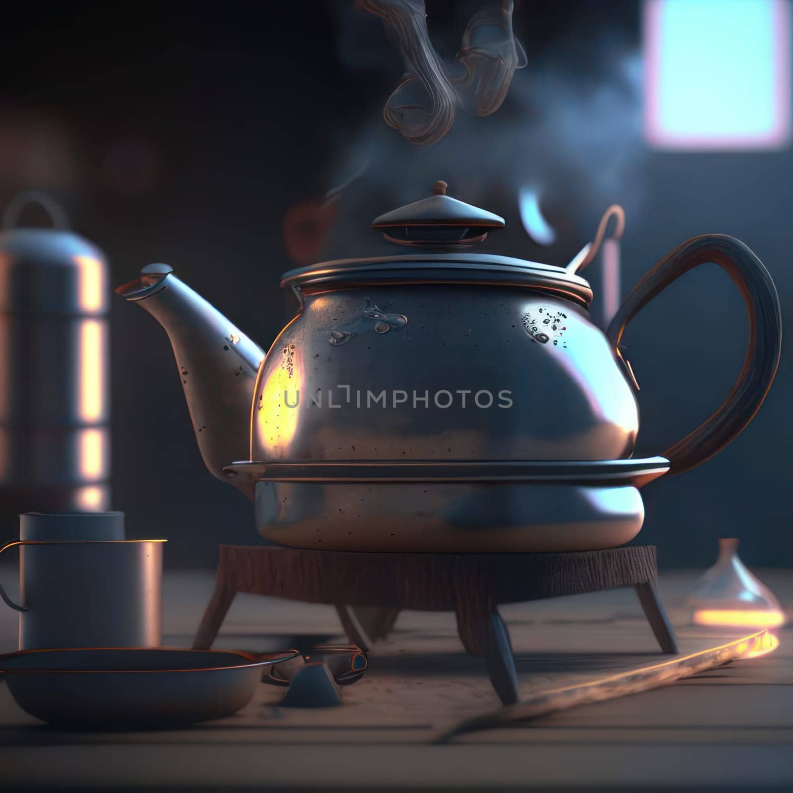 Kettle. Image created by AI