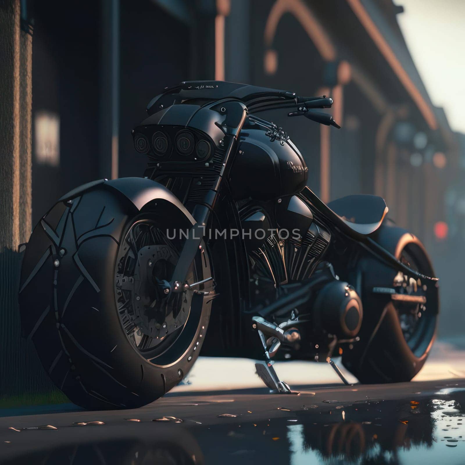 Black Bike. Image created by AI