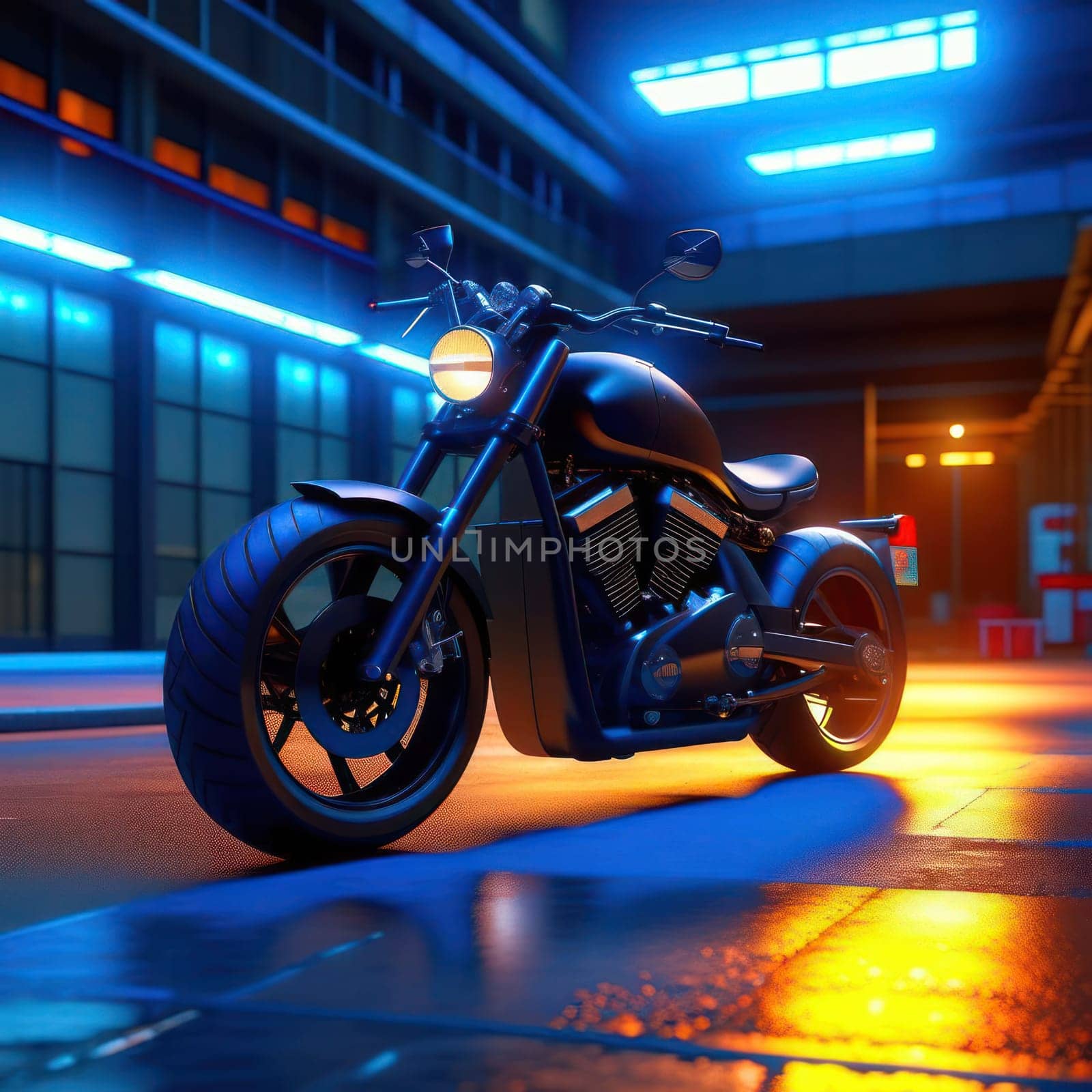Black Bike. Image created by AI