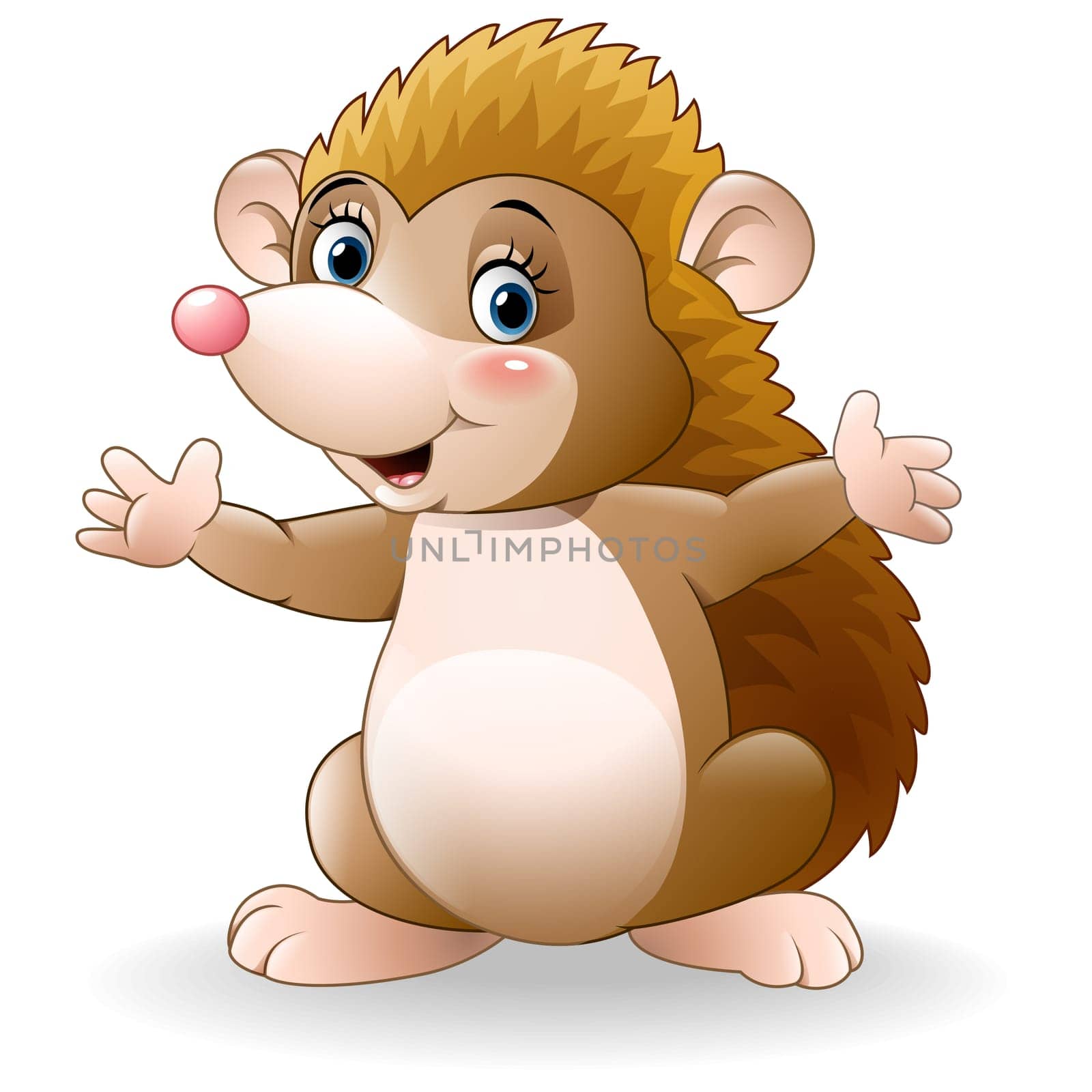 Cute hedgehog cartoon
