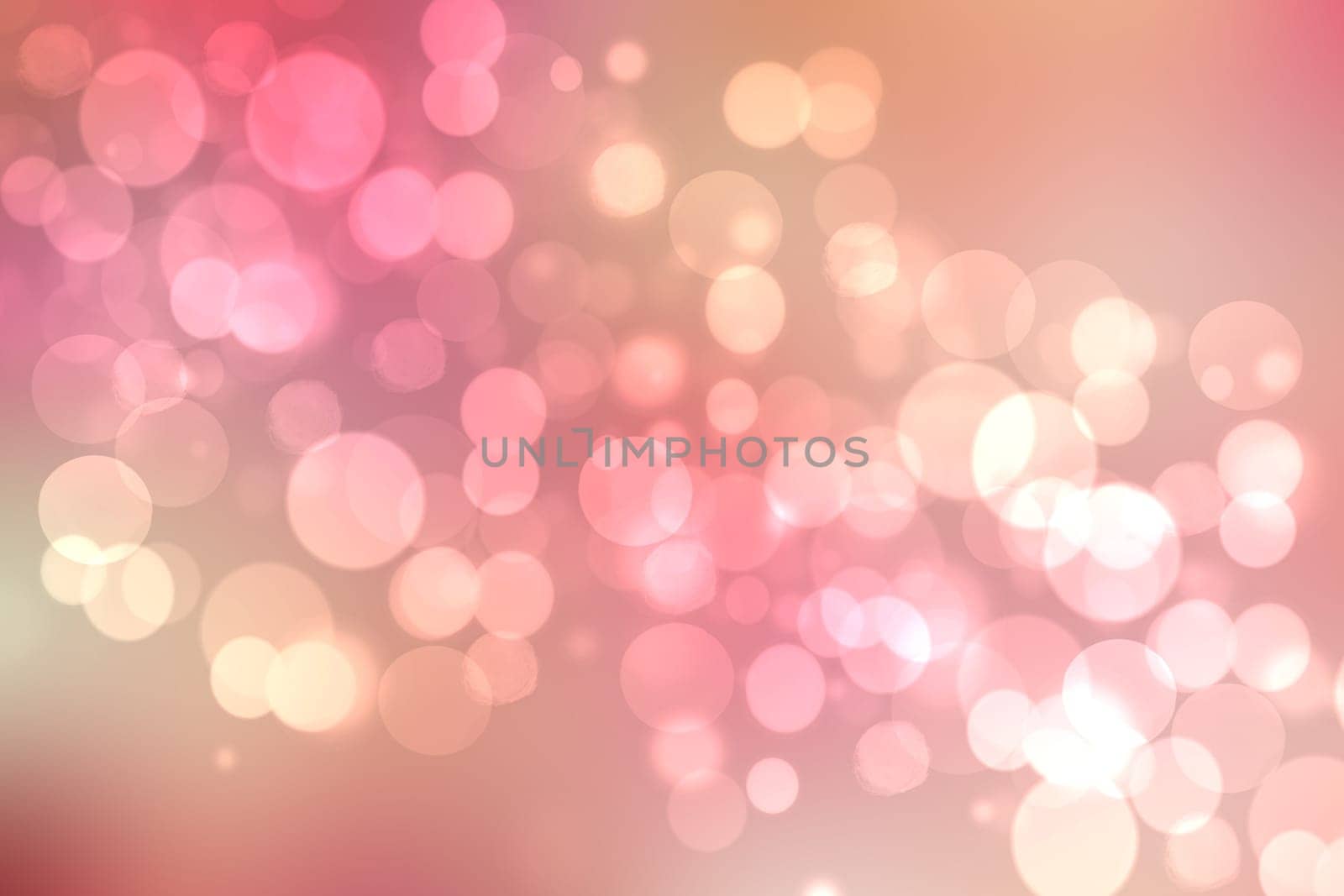 Abstract blurred fresh vivid spring summer light delicate pastel yellow pink orange bokeh background texture with bright circular soft color lights. Beautiful backdrop illustration.