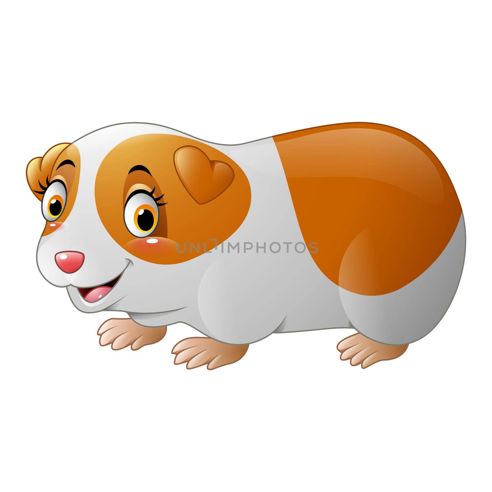 Cute hamster cartoon