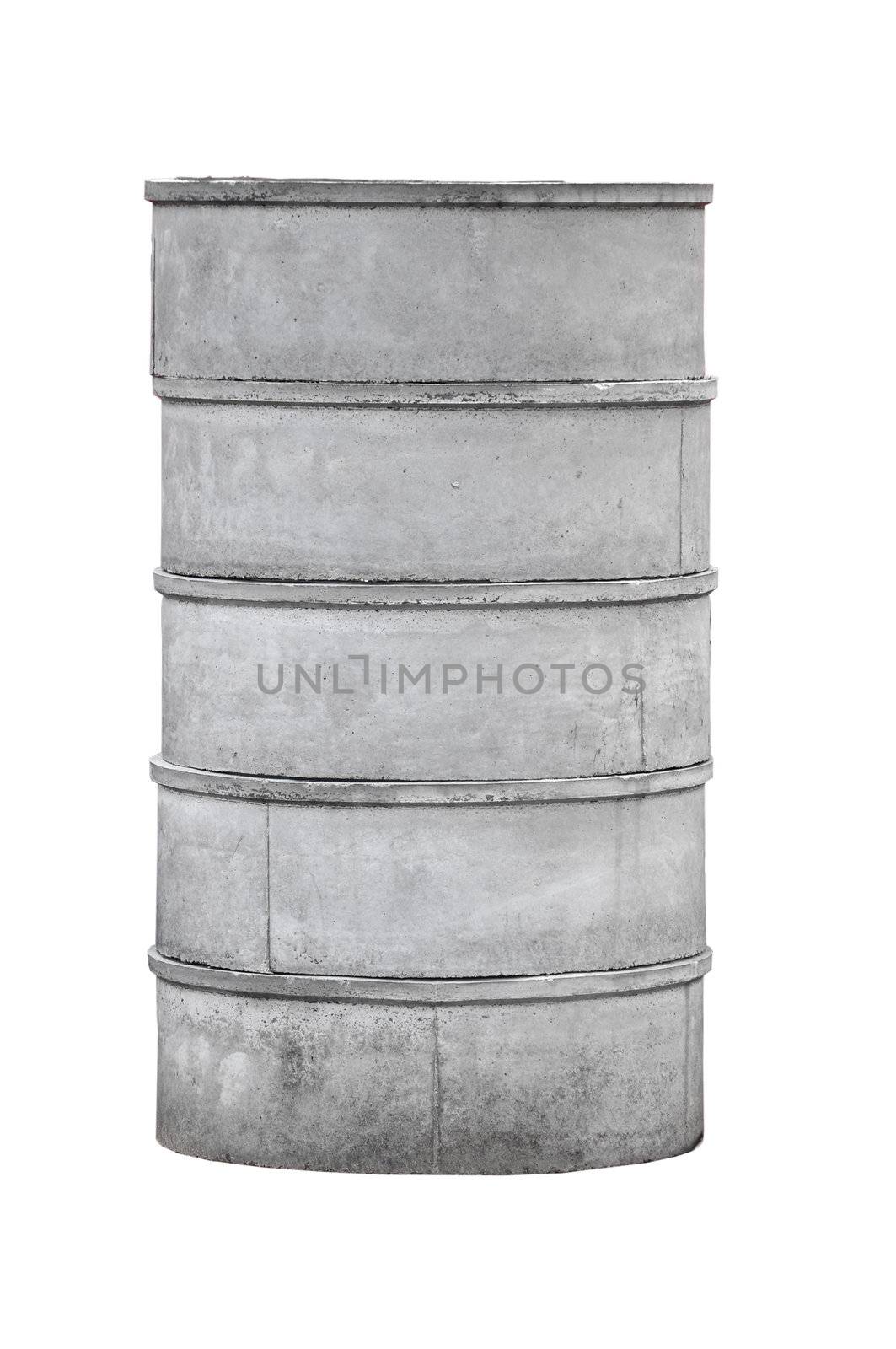 concrete pipe with clipping path