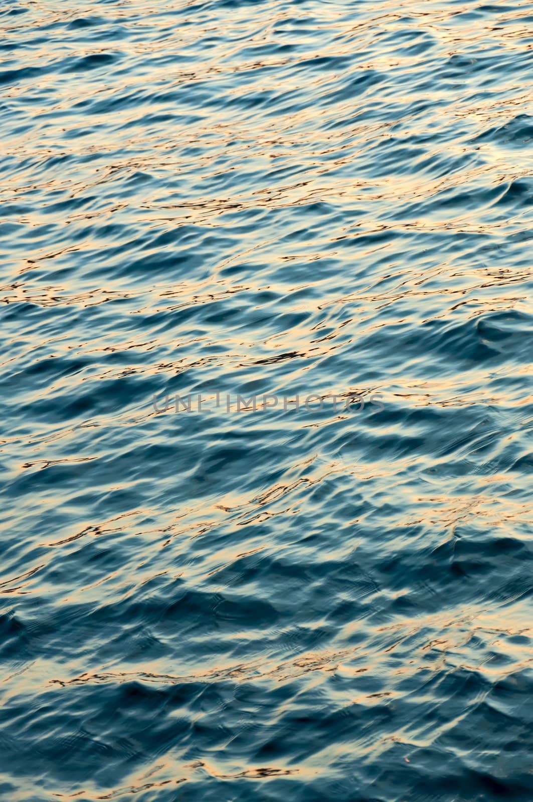 Sea water background. Vertical view.
