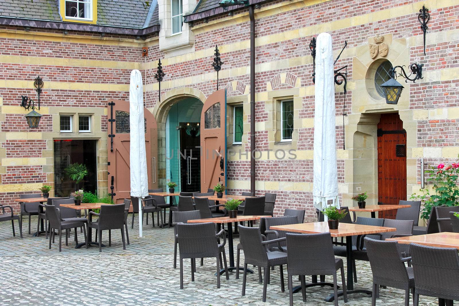 Cafe in the castle Heeswijk. Netherlands by NickNick
