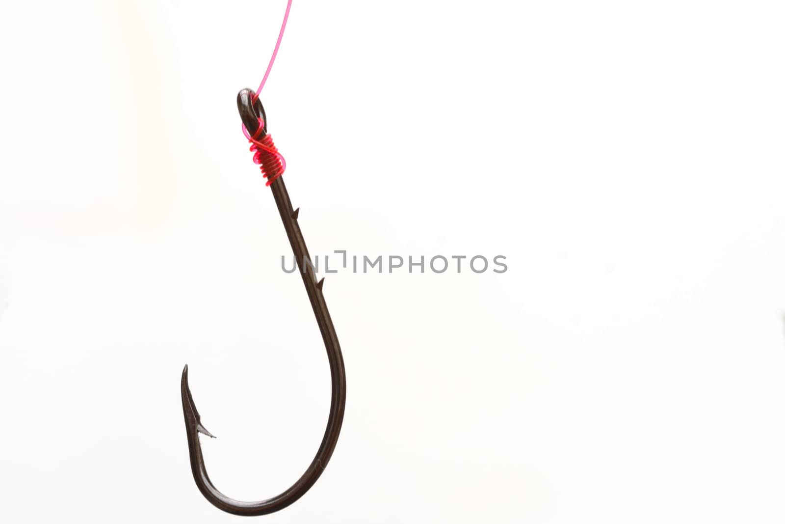 Fish Hook with Red Line