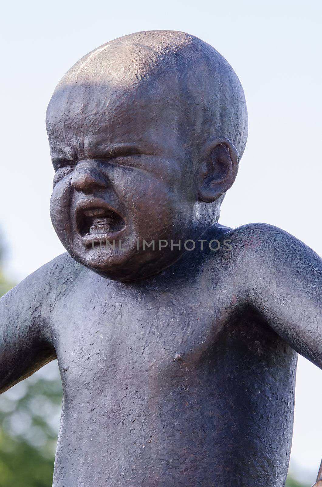 OSLO, NORWAY - JUNE 21: Statues in Vigeland park in Oslo, Norway on JUNE 21, 2012.The park covers 80 acres and features 212 bronze and granite sculptures created by Gustav Vigeland.