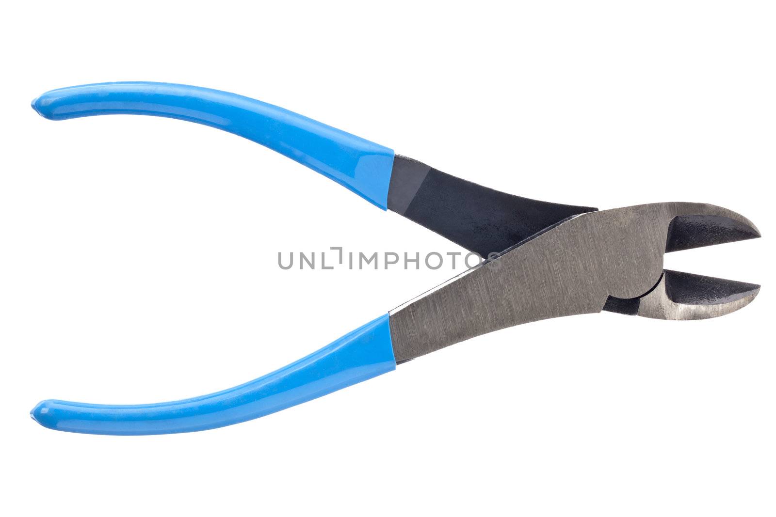 Image of metal wire cutter isolated on white background