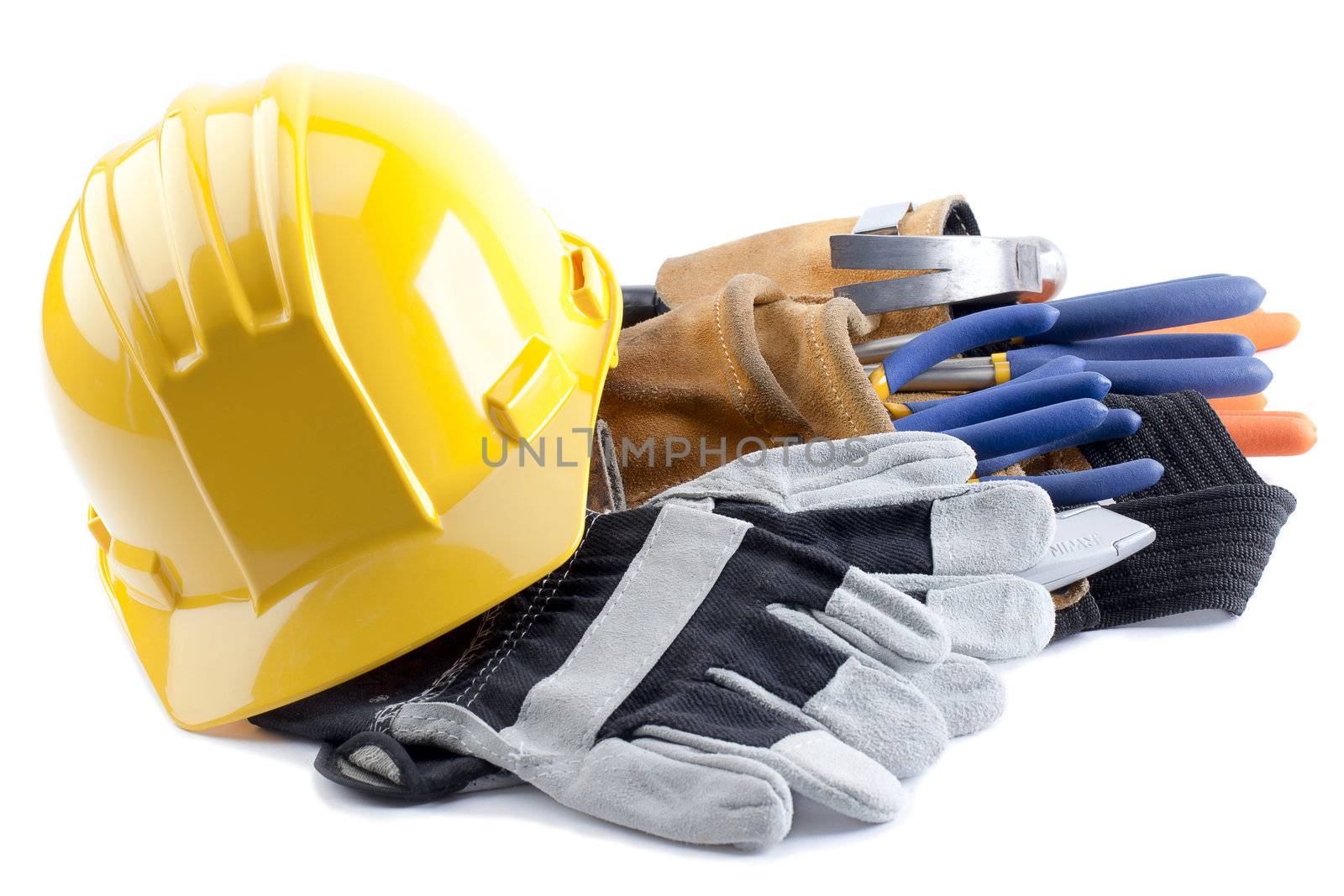 hard hat and gloves by kozzi