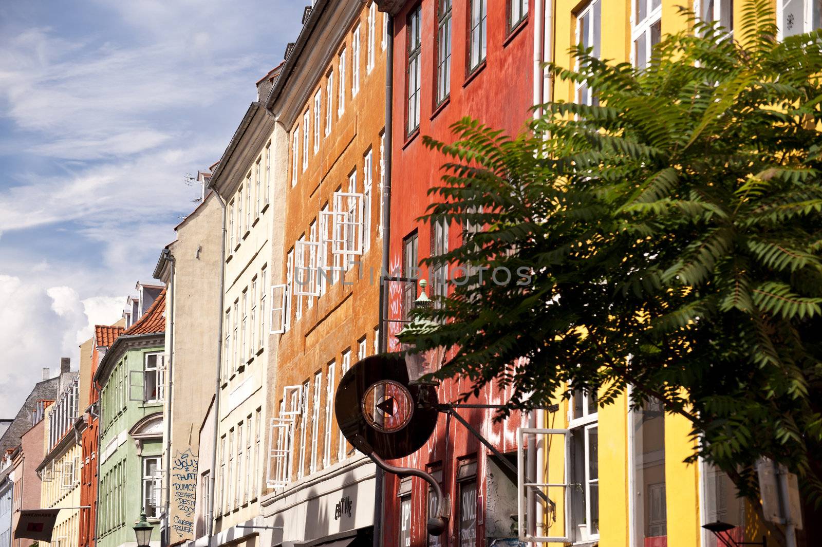 Scene in the old town of Copenhagen