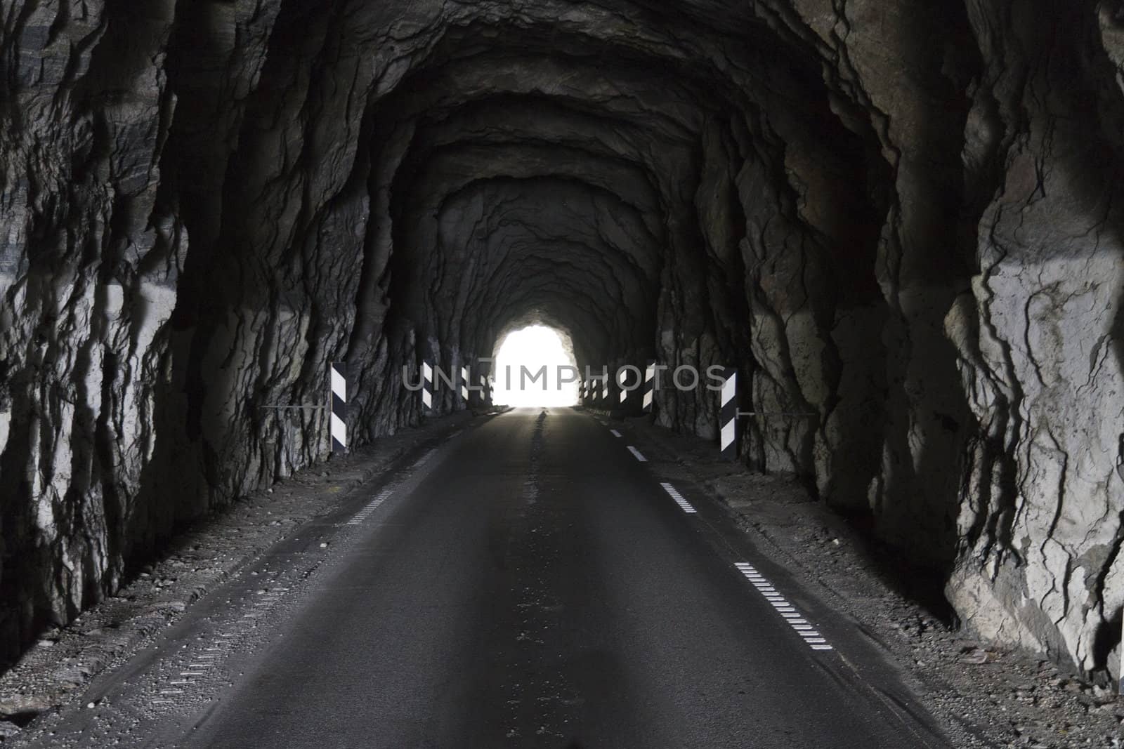 tunnel for cars in norway, europe by gewoldi